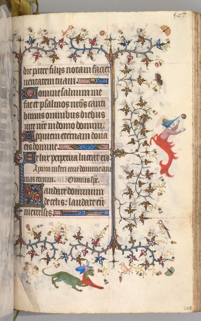 Kaarle Aatelisen, Navarran kuninkaan tunnit 1361-1425: fol. 248r, Teksti, c. 1405. tekijältä Master of the Brussels Initials and Associates