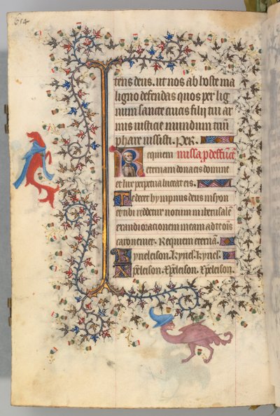 Kaarle Aatelisen, Navarran kuninkaan tunnit 1361-1425, fol. 321v, Kuoleman rintakuva, n. 1405. tekijältä Master of the Brussels Initials and Associates