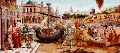 Theseuksen tarina, 1400-luvun puoliväli tekijältä Master of the Cassoni