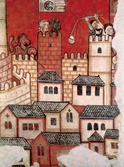 Mallorcan valloitus, freskon yksityiskohta tekijältä Master of the Conquest of Mallorca