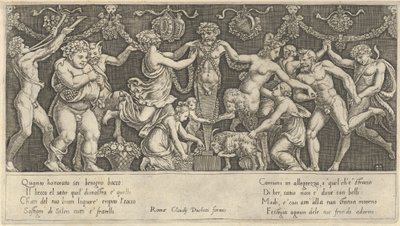 Rooman loiston peili: uhri Priapukselle, 1500-luku, 1500-luku. tekijältä Master of the Die