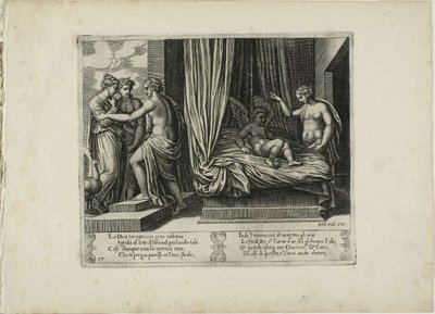 Venus nuhtelee poikaansa elokuvasta The Story of Psyche tekijältä Master of the Die