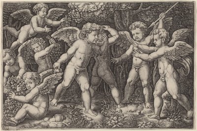 Syntynyt ja leikkimässä tekijältä Master of the Die after Raphael