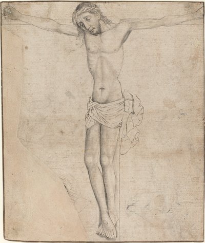Kristus ristillä [recto] tekijältä Master of the Drapery Studies
