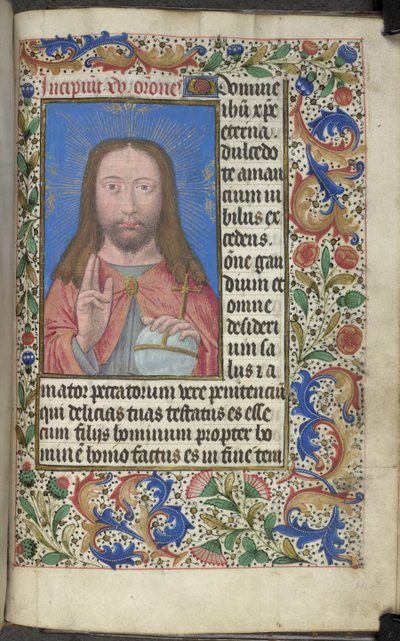 Kristuksen siunaus tekijältä Master of the Dresden Prayer Books