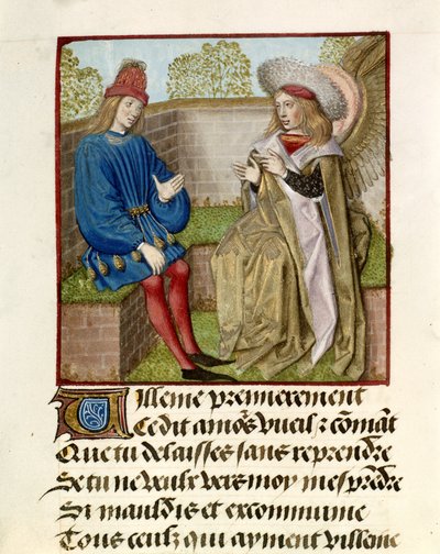 Rakkaus opettaa rakastajaa Le Roman de la Rosesta tekijältä Master of the Dresden Prayer Books