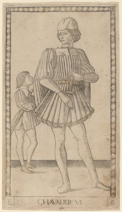 Chevalier (ritari) tekijältä Master of the E Series Tarocchi