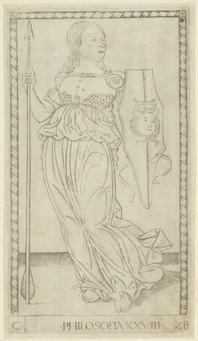 Filosofia, levy 28, Arts and Sciences tekijältä Master of the E Series Tarocchi