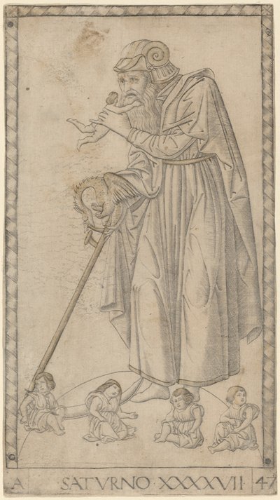 Saturno (Saturnus) tekijältä Master of the E Series Tarocchi