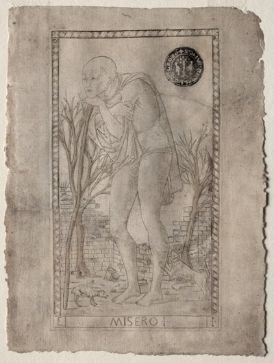 Tarot, ennen vuotta 1467. tekijältä Master of the E Series Tarocchi