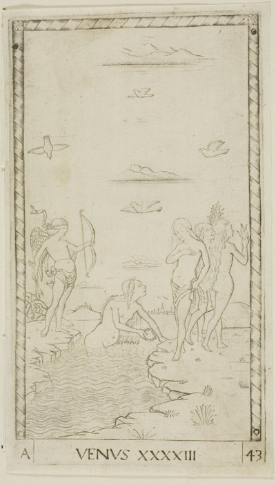 Venus, levy 43 planeetoista ja palloista tekijältä Master of the E Series Tarocchi