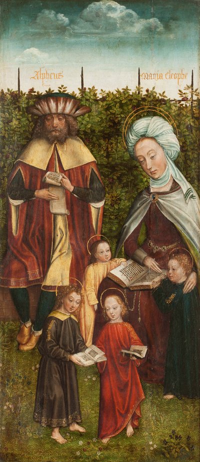 Pyhän Annan Triptyykin perhe, oikea paneeli, n. 1500-1510. tekijältä Master of the Family of Saint