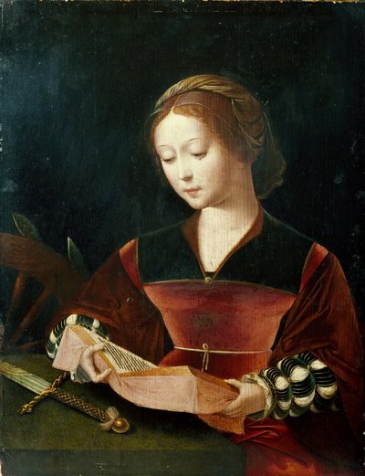 Katariina Aleksandrialainen tekijältä Master of the Female Half Lengths