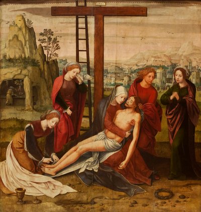 Naispuoliskon mestari - Pieta (1550) - Sevilla Bellas Artes 22-03-2011 10-26-30 tekijältä Master of the Female Half Lengths