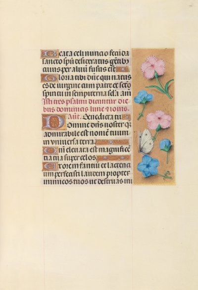 Kuningatar Isabella Katolisen, Espanjan kuningatar: Fol. 100r, c. 1500. tekijältä Master of the First Prayerbook of Maximillian