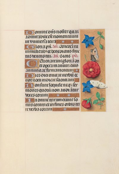 Kuningatar Isabella Katolisen, Espanjan kuningatar: Fol. 101r, c. 1500. tekijältä Master of the First Prayerbook of Maximillian