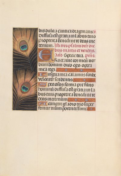 Kuningatar Isabella Katolisen, Espanjan kuningatar: Fol. 103v, c. 1500. tekijältä Master of the First Prayerbook of Maximillian