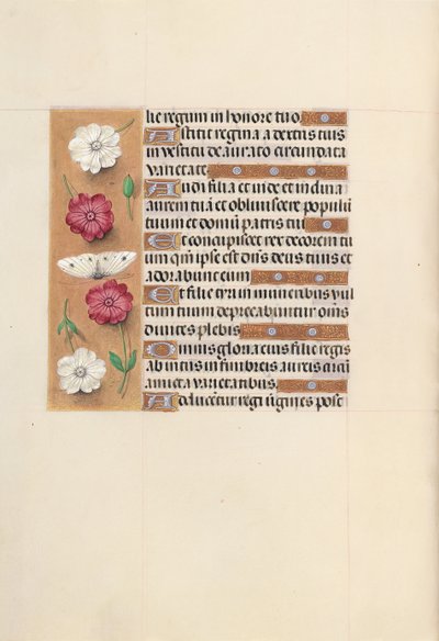 Kuningatar Isabella Katolisen, Espanjan kuningatar: Fol. 104v, c. 1500. tekijältä Master of the First Prayerbook of Maximillian