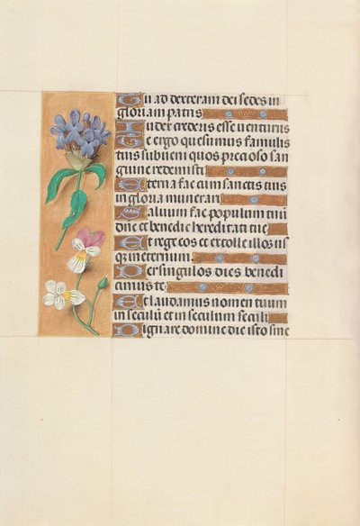 Kuningatar Isabella Katolisen, Espanjan kuningatar: Fol. 113v, c. 1500. tekijältä Master of the First Prayerbook of Maximillian