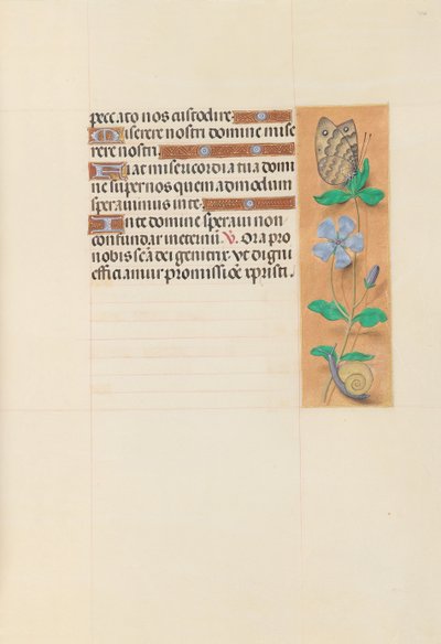 Kuningatar Isabella Katolisen, Espanjan kuningatar: Fol. 114r, c. 1500. tekijältä Master of the First Prayerbook of Maximillian