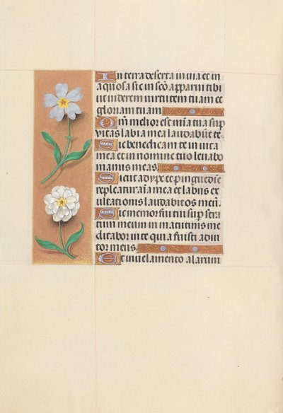 Kuningatar Isabella Katolisen, Espanjan kuningatar: Fol. 117v, c. 1500. tekijältä Master of the First Prayerbook of Maximillian