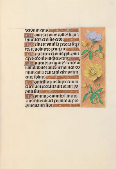 Kuningatar Isabella Katolisen, Espanjan kuningatar: Fol. 121r, c. 1500. tekijältä Master of the First Prayerbook of Maximillian