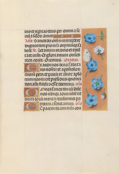 Kuningatar Isabella Katolisen, Espanjan kuningatar: Fol. 130r, c. 1500. tekijältä Master of the First Prayerbook of Maximillian
