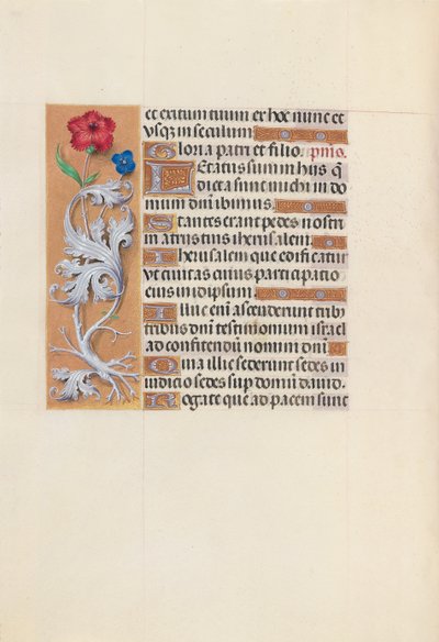 Kuningatar Isabella Katolisen, Espanjan kuningatar: Fol. 133v, c. 1500. tekijältä Master of the First Prayerbook of Maximillian