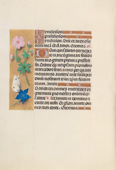 Kuningatar Isabella Katolisen, Espanjan kuningatar: Fol. 134v, c. 1500. tekijältä Master of the First Prayerbook of Maximillian