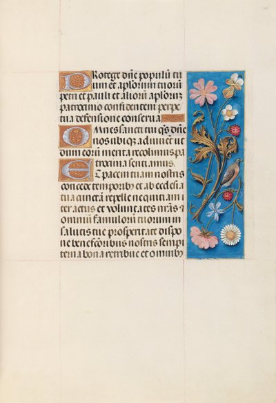 Kuningatar Isabella Katolisen, Espanjan kuningatar: Fol. 135r, c. 1500. tekijältä Master of the First Prayerbook of Maximillian