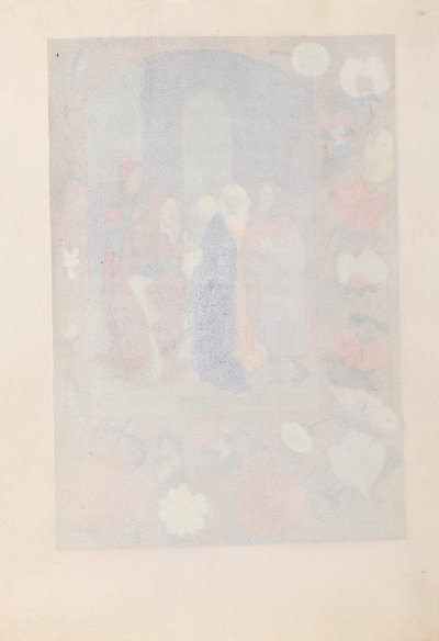 Kuningatar Isabella Katolisen, Espanjan kuningatar: Fol. 141r, c. 1500. tekijältä Master of the First Prayerbook of Maximillian