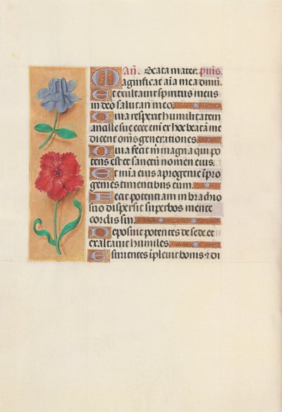Kuningatar Isabella Katolisen, Espanjan kuningatar: Fol. 151v, c. 1500. tekijältä Master of the First Prayerbook of Maximillian
