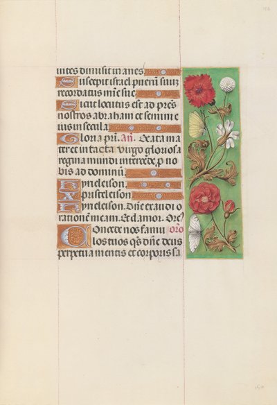 Kuningatar Isabella Katolisen, Espanjan kuningatar: Fol. 152r, c. 1500. tekijältä Master of the First Prayerbook of Maximillian