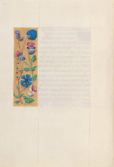 Kuningatar Isabella Katolisen, Espanjan kuningatar: Fol. 153v, c. 1500. tekijältä Master of the First Prayerbook of Maximillian