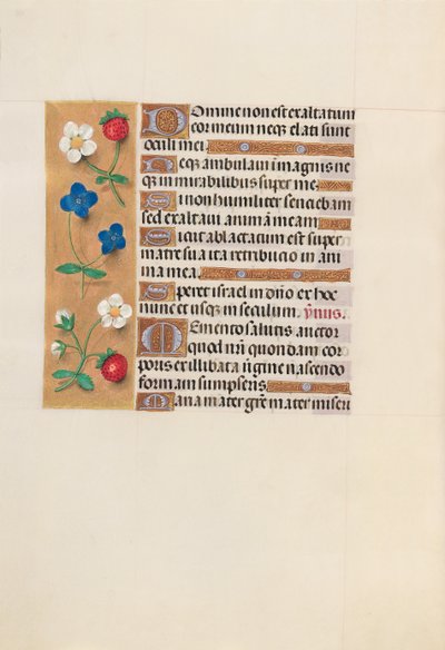 Kuningatar Isabella Katolisen, Espanjan kuningatar: Fol. 156v, c. 1500. tekijältä Master of the First Prayerbook of Maximillian