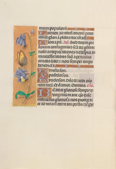 Kuningatar Isabella Katolisen, Espanjan kuningatar: Fol. 157v, c. 1500. tekijältä Master of the First Prayerbook of Maximillian