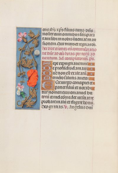 Kuningatar Isabella Katolisen, Espanjan kuningatar: Fol. 161v, c. 1500. tekijältä Master of the First Prayerbook of Maximillian