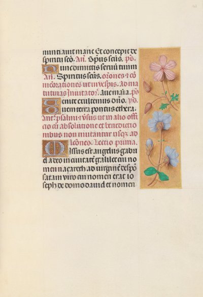 Kuningatar Isabella Katolisen, Espanjan kuningatar: Fol. 162r, c. 1500. tekijältä Master of the First Prayerbook of Maximillian