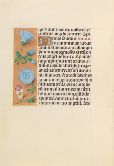 Kuningatar Isabella Katolisen, Espanjan kuningatar: Fol. 163v, c. 1500. tekijältä Master of the First Prayerbook of Maximillian