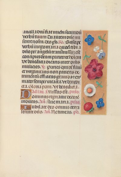 Kuningatar Isabella Katolisen, Espanjan kuningatar: Fol. 164r, c. 1500. tekijältä Master of the First Prayerbook of Maximillian