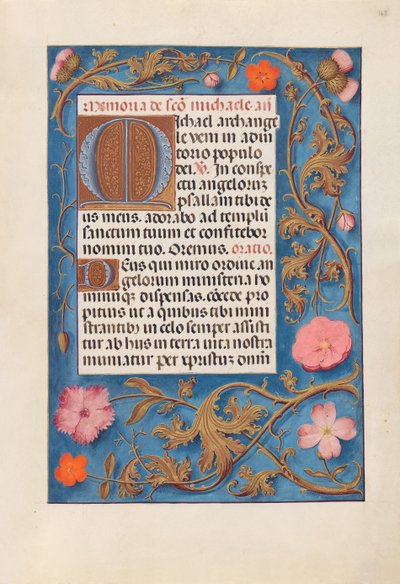 Kuningatar Isabella Katolisen, Espanjan kuningatar: Fol. 168r, c. 1500. tekijältä Master of the First Prayerbook of Maximillian