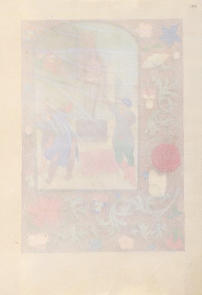 Espanjan kuningattaren Isabella katolisen tunteja:  Fol. 177r tekijältä Master of the First Prayerbook of Maximillian