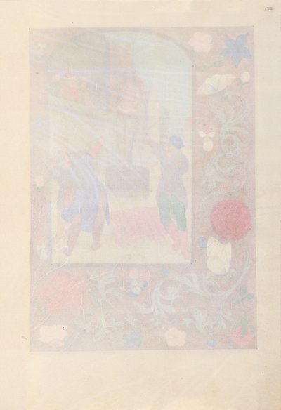 Kuningatar Isabella Katolisen, Espanjan kuningatar: Fol. 177r, c. 1500. tekijältä Master of the First Prayerbook of Maximillian