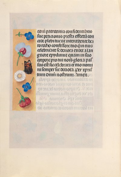 Kuningatar Isabella Katolisen, Espanjan kuningatar: Fol. 182v, c. 1500. tekijältä Master of the First Prayerbook of Maximillian
