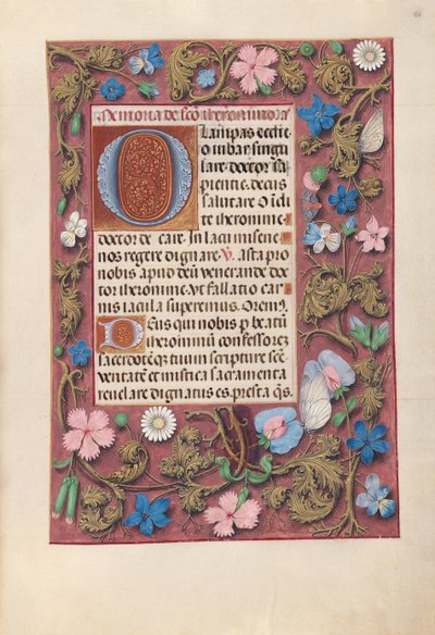 Kuningatar Isabella Katolisen, Espanjan kuningatar: Fol. 186r, c. 1500. tekijältä Master of the First Prayerbook of Maximillian