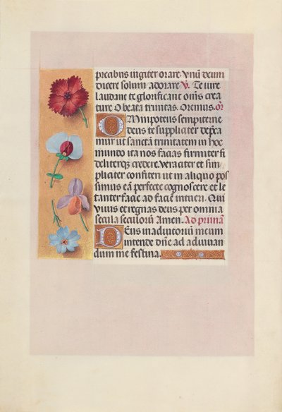 Kuningatar Isabella Katolisen, Espanjan kuningatar: Fol. 18v, c. 1500. tekijältä Master of the First Prayerbook of Maximillian