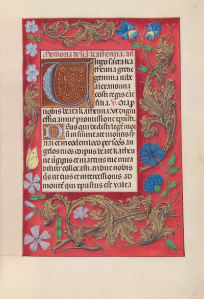 Kuningatar Isabella Katolisen, Espanjan kuningatar: Fol. 190r, n. 1500. tekijältä Master of the First Prayerbook of Maximillian