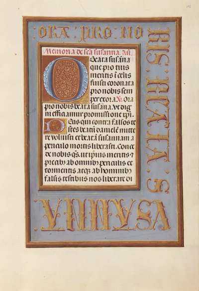 Kuningatar Isabella Katolisen, Espanjan kuningatar: Fol. 196r, c. 1500. tekijältä Master of the First Prayerbook of Maximillian