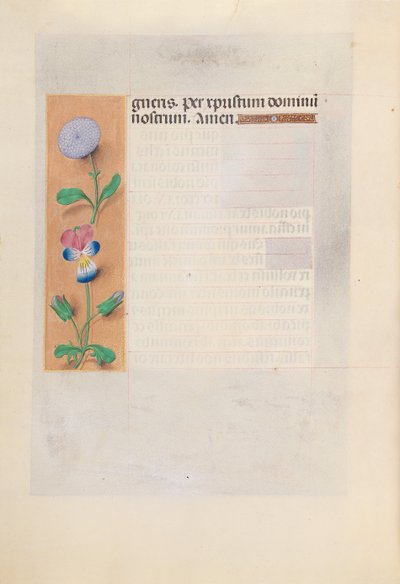 Kuningatar Isabella Katolisen, Espanjan kuningatar: Fol. 196v, c. 1500. tekijältä Master of the First Prayerbook of Maximillian