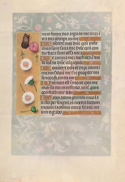 Kuningatar Isabella Katolisen, Espanjan kuningatar: Fol. 200v, c. 1500. tekijältä Master of the First Prayerbook of Maximillian